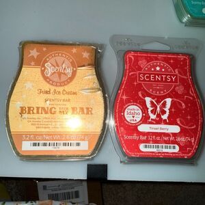 Scentsy Wax Bars - Fried Ice Cream and Tinsel Berry